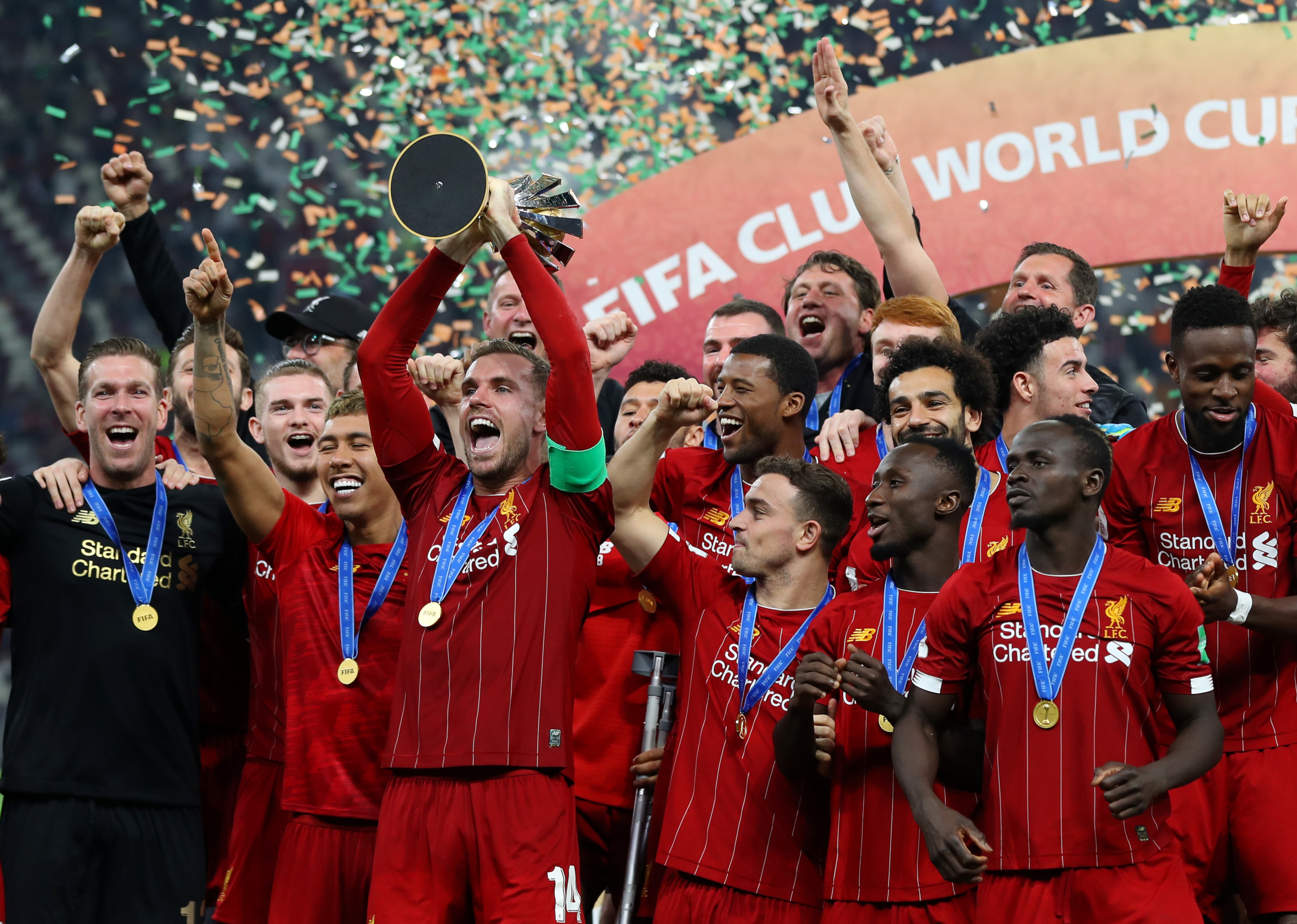 Photograph of Liverpool FC winning the FIFA Club World Cup
