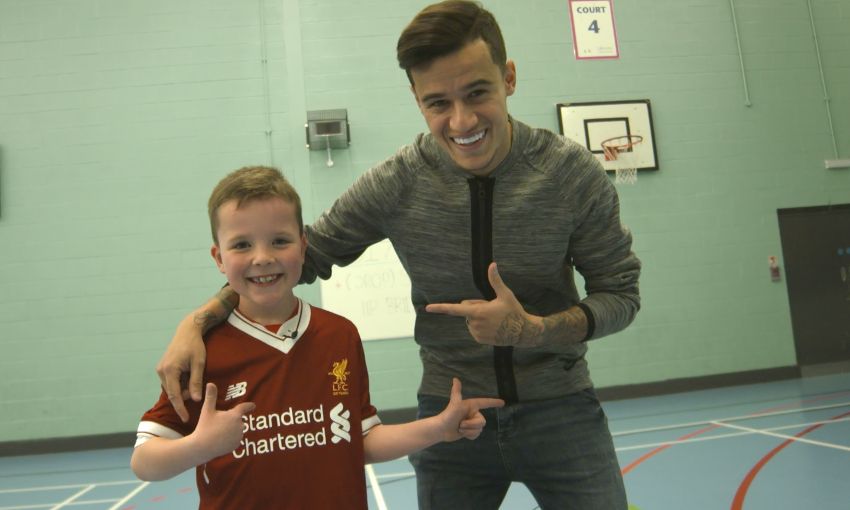 Pure Liverpool: 'Best day ever' as Max meets Coutinho