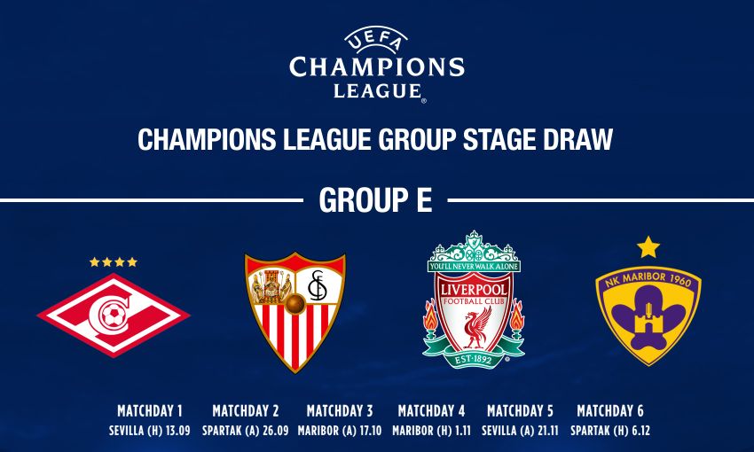 champions league group liverpool