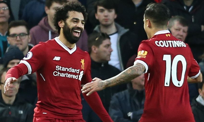 Image result for salah and coutinho