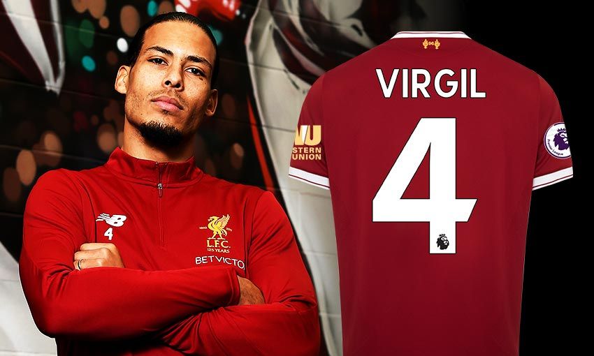 Virgil van Dijk Liverpool shirt 