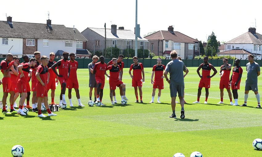 Liverpool FC pre-season training at Melwood