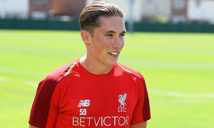 Liverpool's Harry Wilson at Melwood