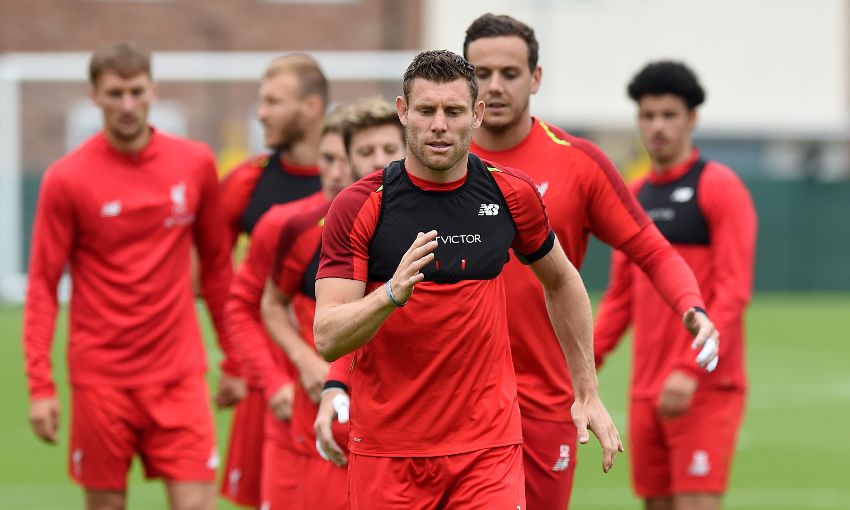 Liverpool train at Melwood on July 12