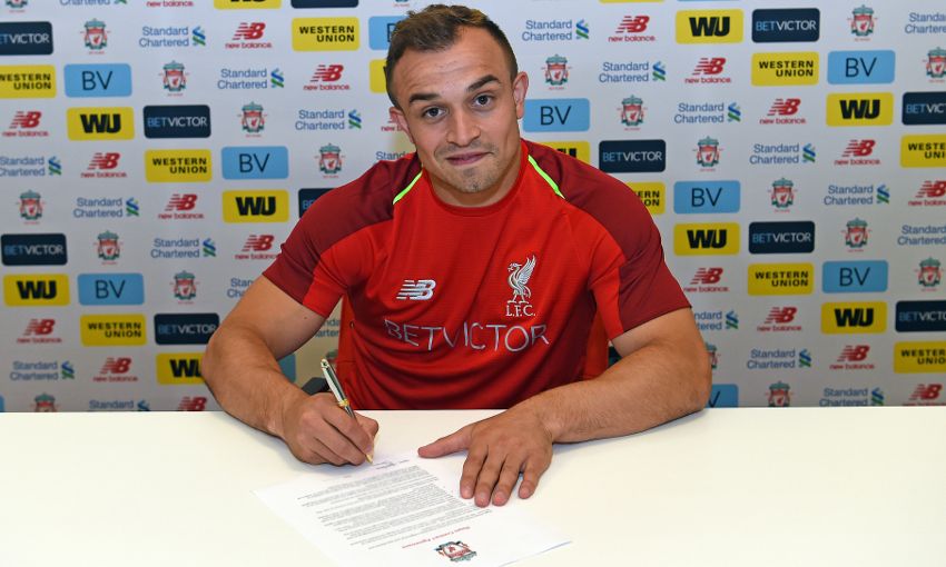 Xherdan Shaqiri signs for Liverpool