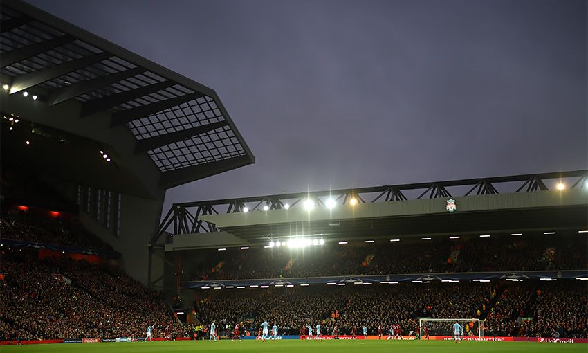 Anfield at night
