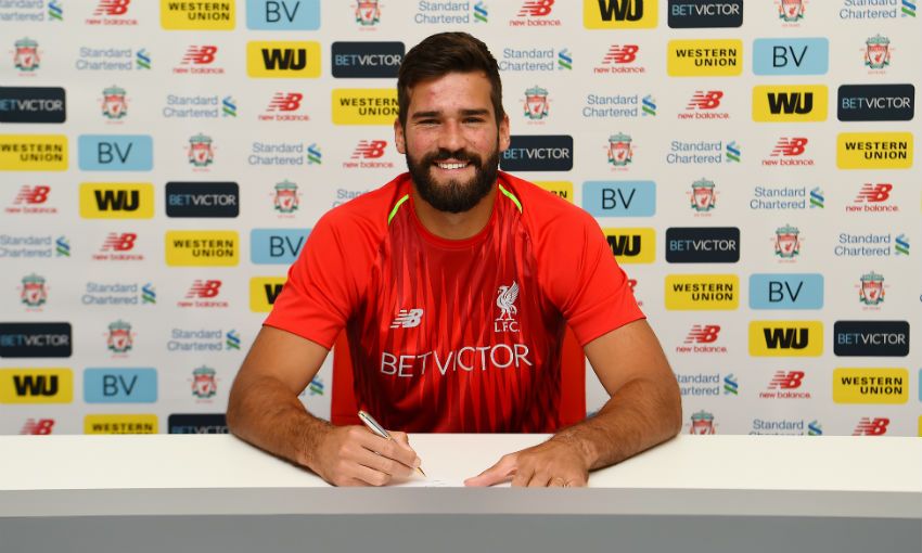 Alisson Becker signs for Liverpool FC