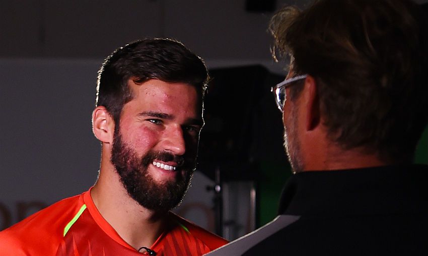Watch free: Klopp interrupts Alisson’s first LFC interview - Liverpool FC