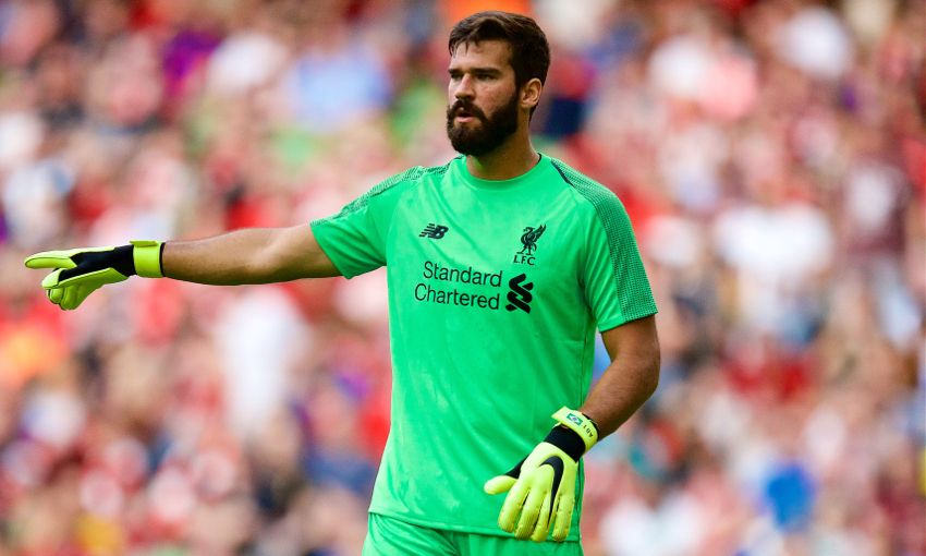 Alisson Becker makes his Liverpool debut against Napoli