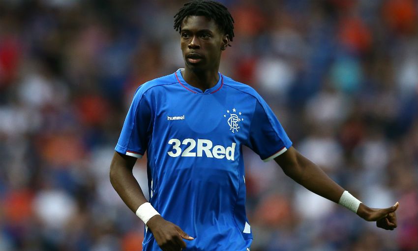 Ovie Ejaria of Liverpool FC, in action on loan at Rangers