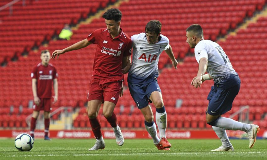 Liverpool U23s v Tottenham at Anfield in Premier League 2, August 2018