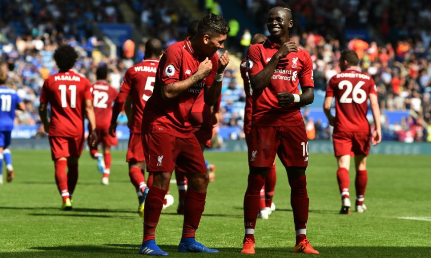 Liverpool FC versus Leicester City in the Premier League, September 2018