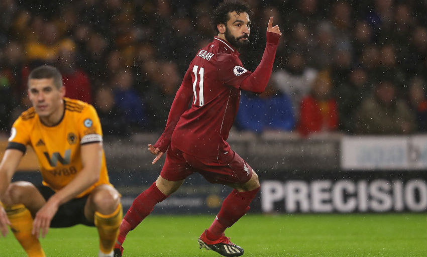 Image result for Salah vs Wolves