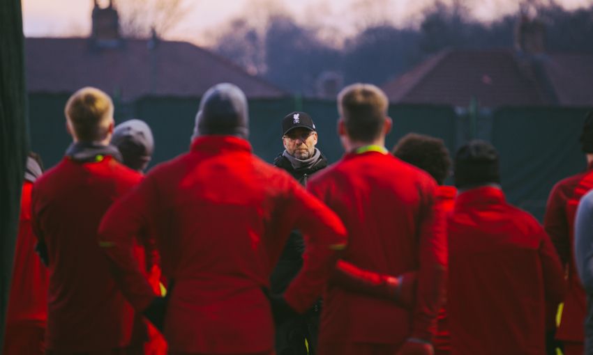 Liverpool training, December 14