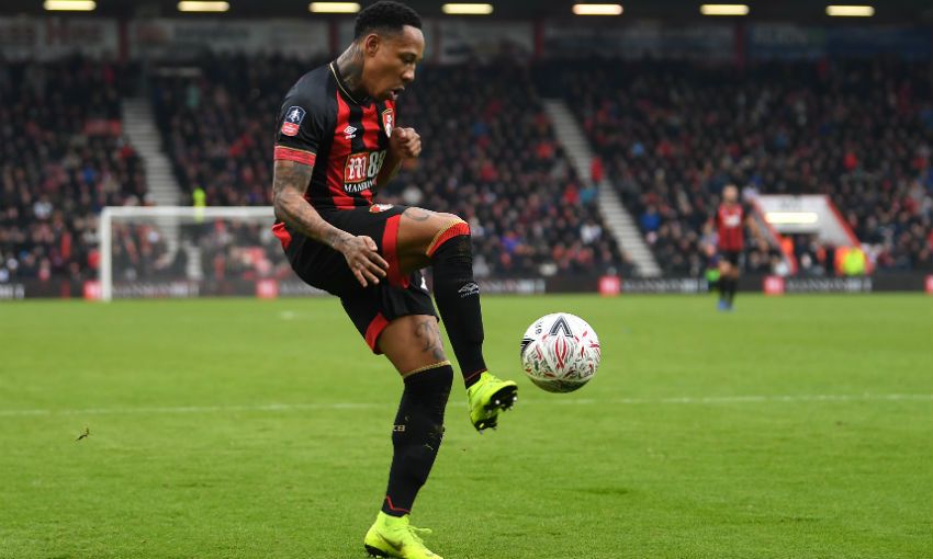 Nathaniel Clyne of Liverpool FC on loan at AFC Bournemouth