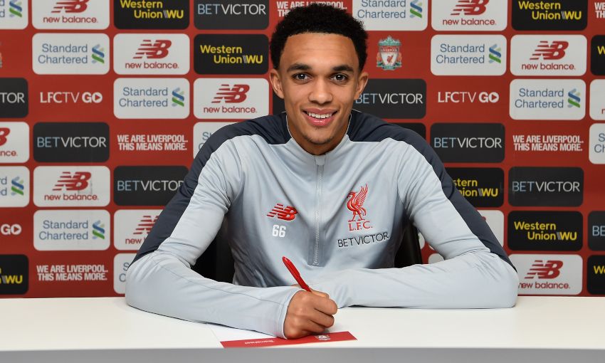 Trent Alexander-Arnold signs new Liverpool FC contract