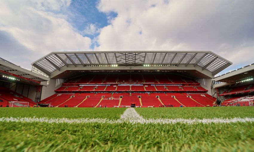 Anfield, home of Liverpool FC