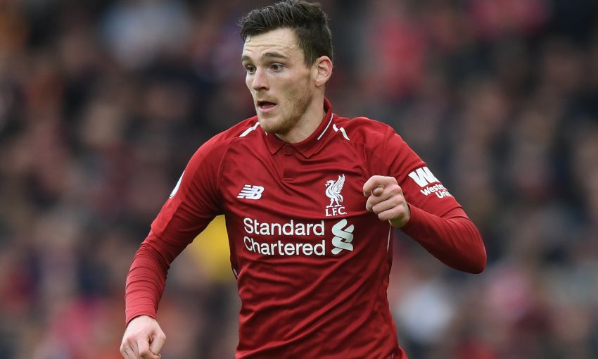 Andy Robertson in action for Liverpool