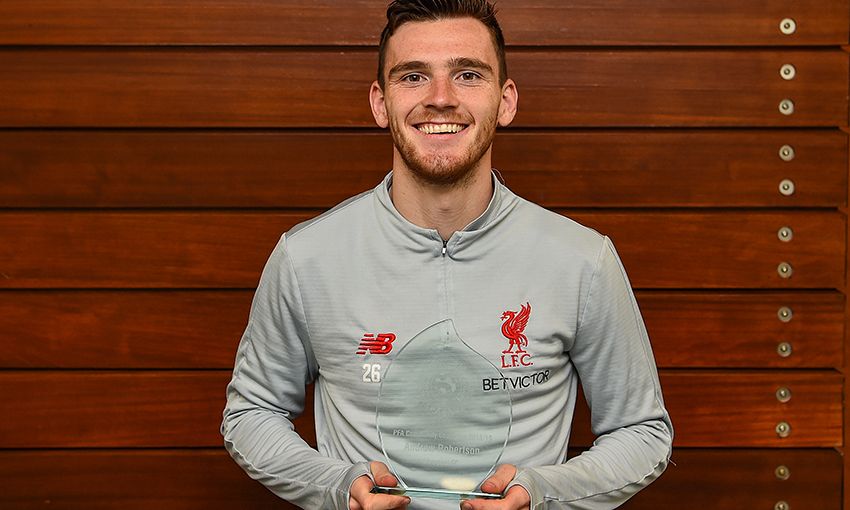 Andy Robertson is named PFA Community Champion