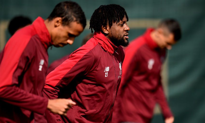Liverpool FC training session ahead of Barcelona Champions League semi-final second leg