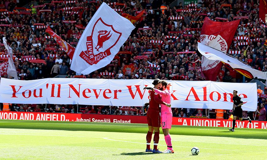 Image result for anfield final day of the season