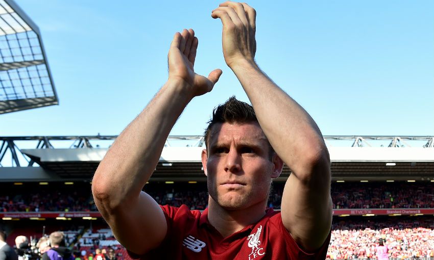 James Milner of Liverpool FC
