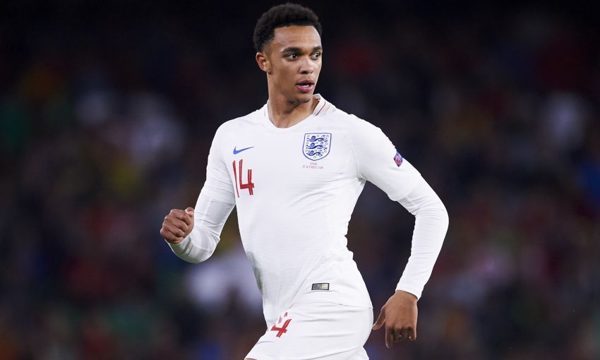 Trent Alexander-Arnold playing for England