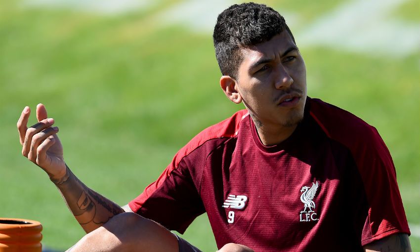 Roberto Firmino of Liverpool FC in training in Marbella, May 2019