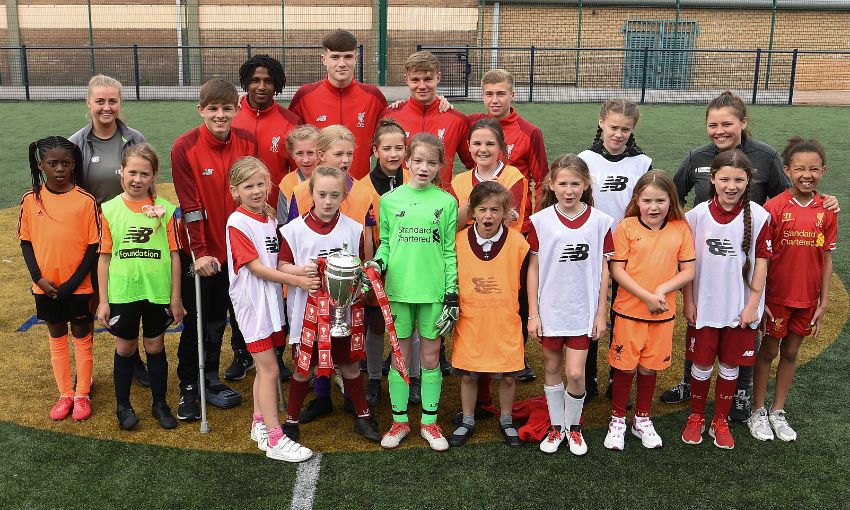 U18s take FA Youth Cup to Anfield community centre
