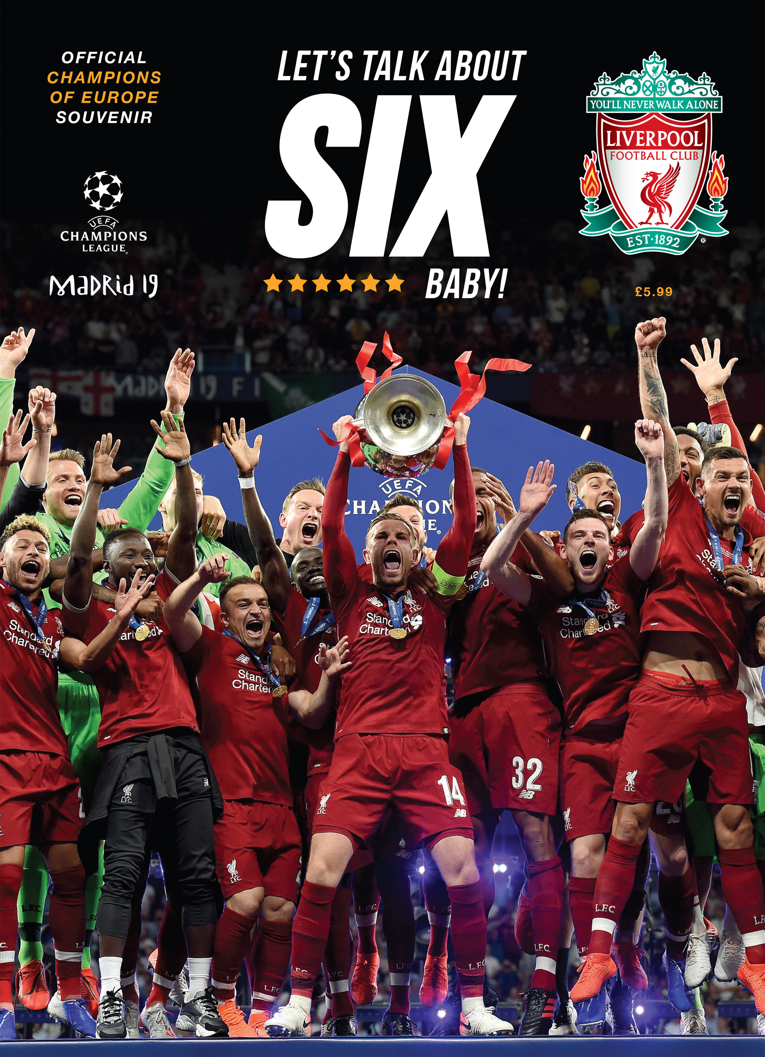 Get Your Official Champions Of Europe Souvenir Magazine Liverpool Fc