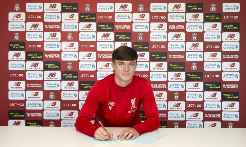 Morgan Boyes signs first professional Liverpool contract