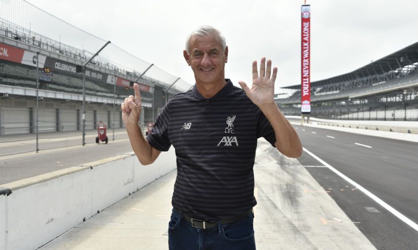 Ian Rush visits home of Indy 500