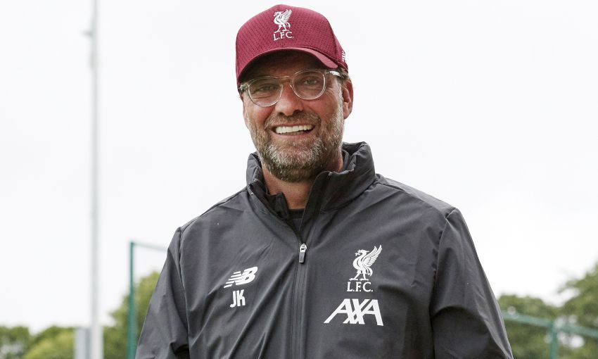 Liverpool manager Jürgen Klopp at training