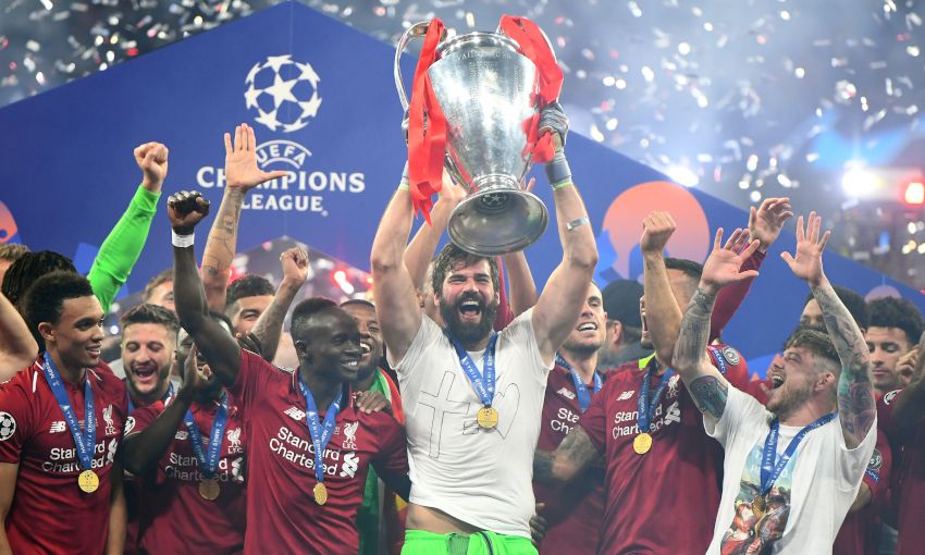 Topps sur demande 2019 Ligue des Champions-Alisson Becker-Liverpool