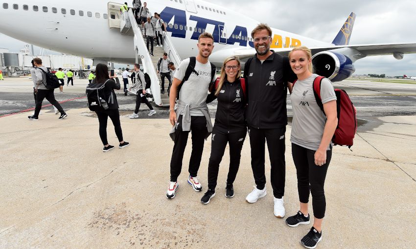 Liverpool arrive in South Bend, Indiana - July 16, 2019