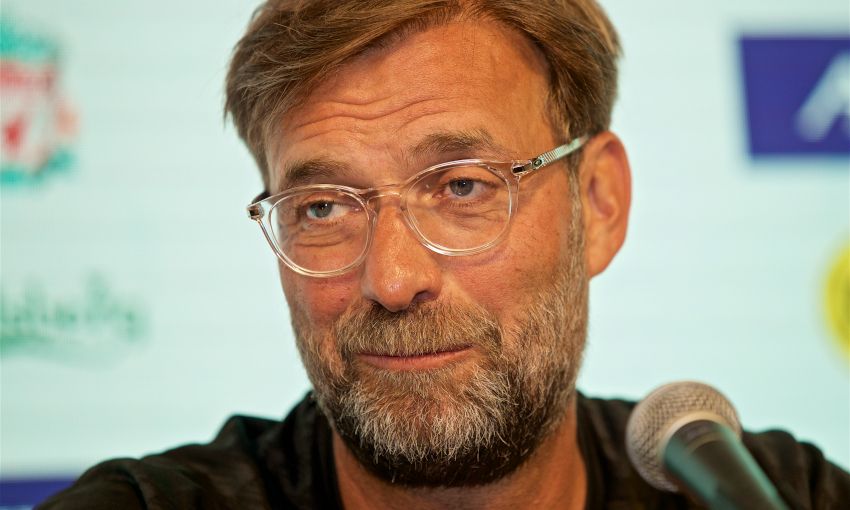 Jürgen Klopp speaks at a press conference