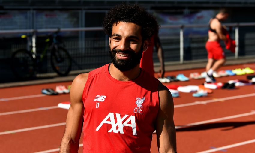 Mohamed Salah Liverpool Evian trianing