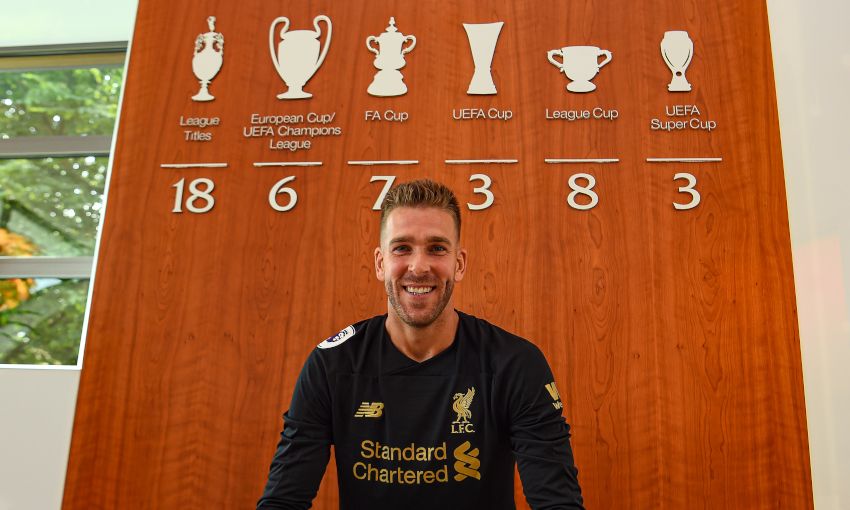 Adrian signs for Liverpool FC at Melwood