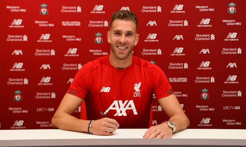 Adrian signs for Liverpool FC at Melwood