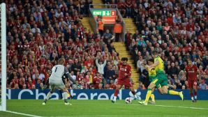 Salah doubles the lead against Norwich
