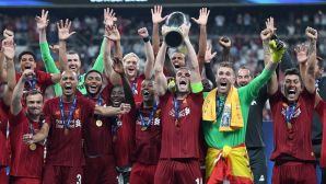 Watch Liverpool lift the UEFA Super Cup