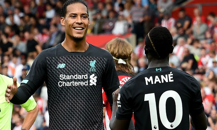 Sadio Mane and Virgil van Dijk