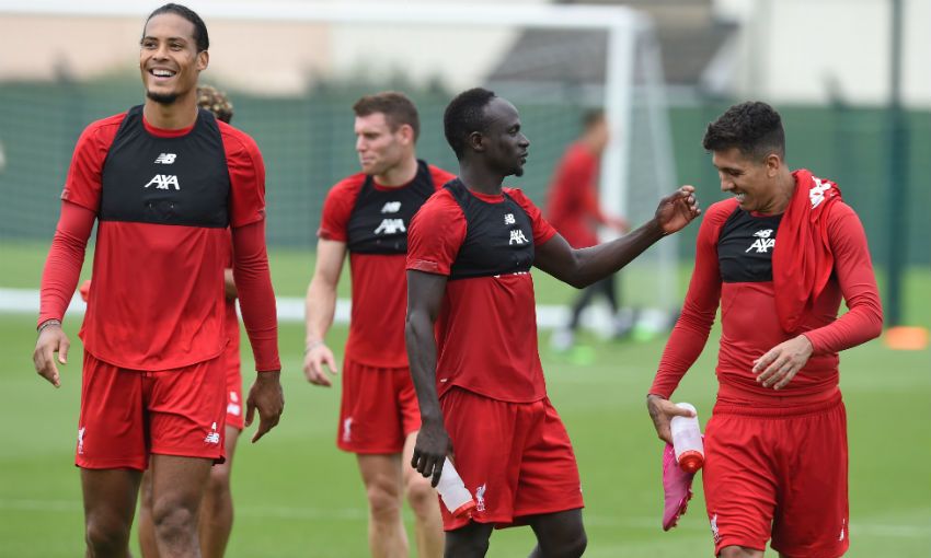 Liverpool FC training session, Melwood, August 2019