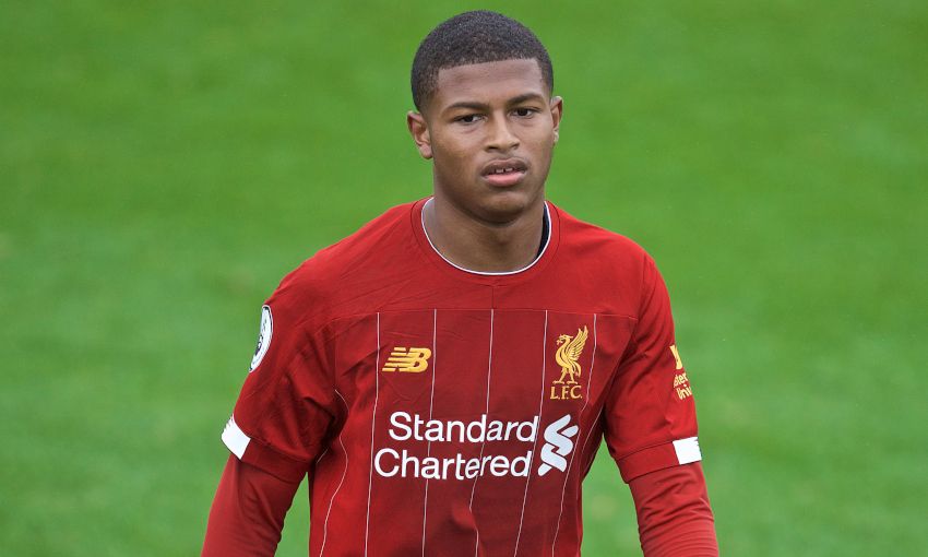 Rhian Brewster in action for Liverpool U23s