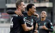 Jordan Henderson and Trent Alexander-Arnold celebrate against Burnley