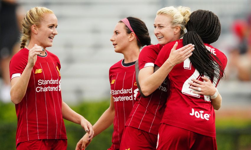 Liverpool FC Women celebrate