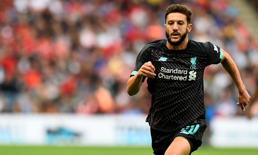 Adam Lallana in action for Liverpool