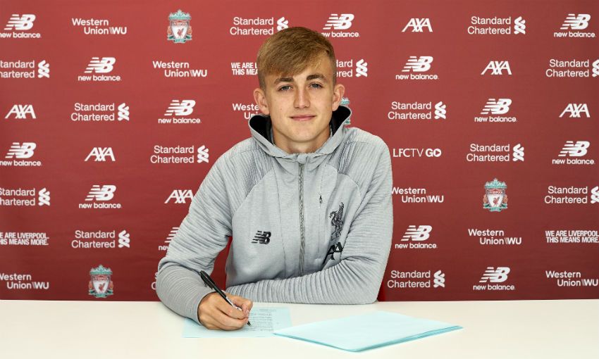 Jake Cain signs professional contract with Liverpool FC