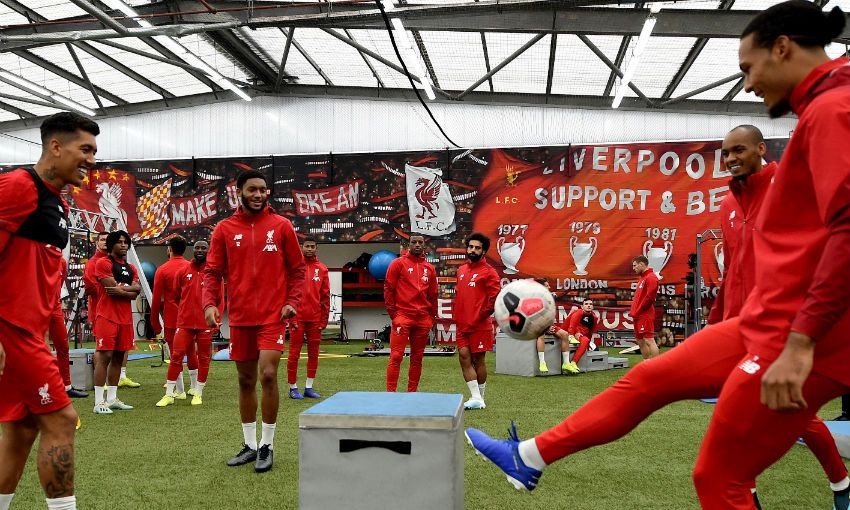 Liverpool FC training session, Melwood, September 2019