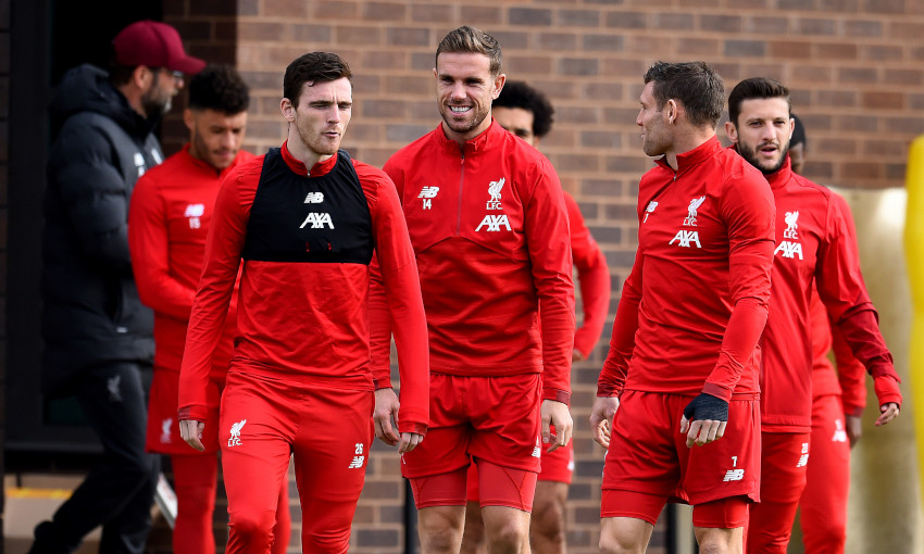 Liverpool in pre-Genk training at Melwood
